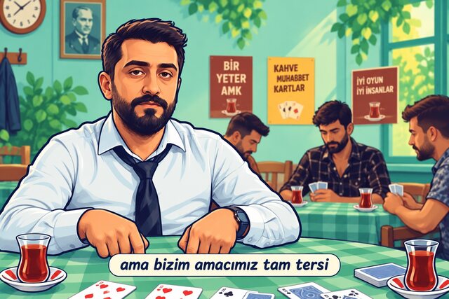 Batak masasında: ama bizim amacımız tam tersi